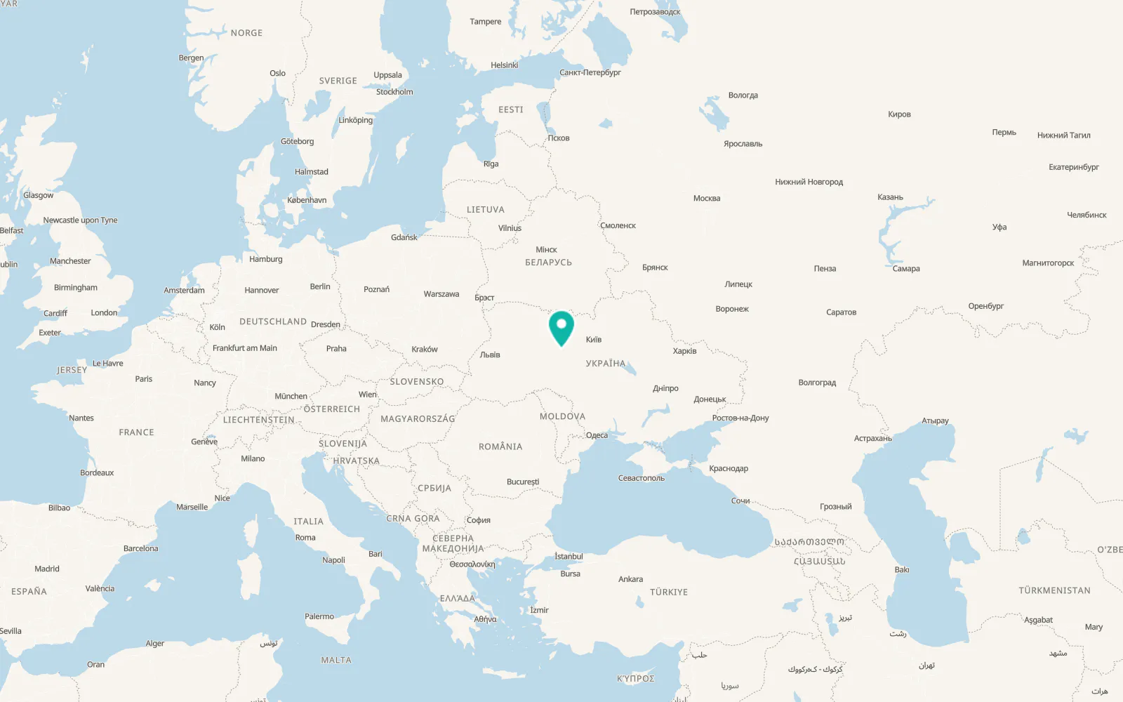 Map of Shvaikivka