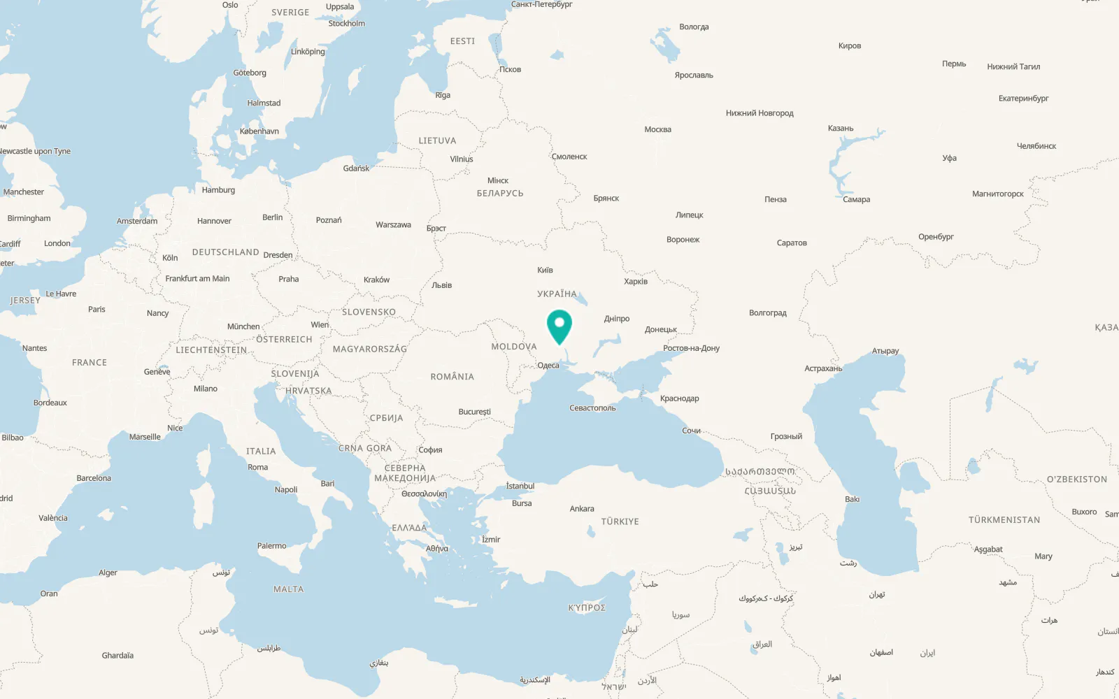 Map of Shyrokolanivka