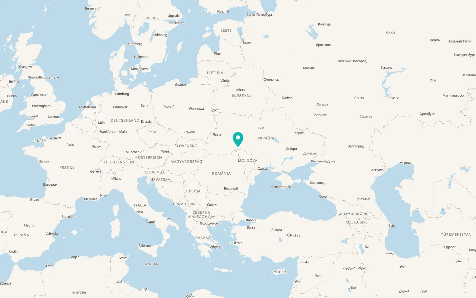 Map of Shyshkivtsi