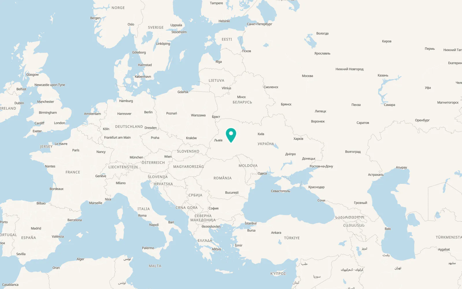 Map of Skalat