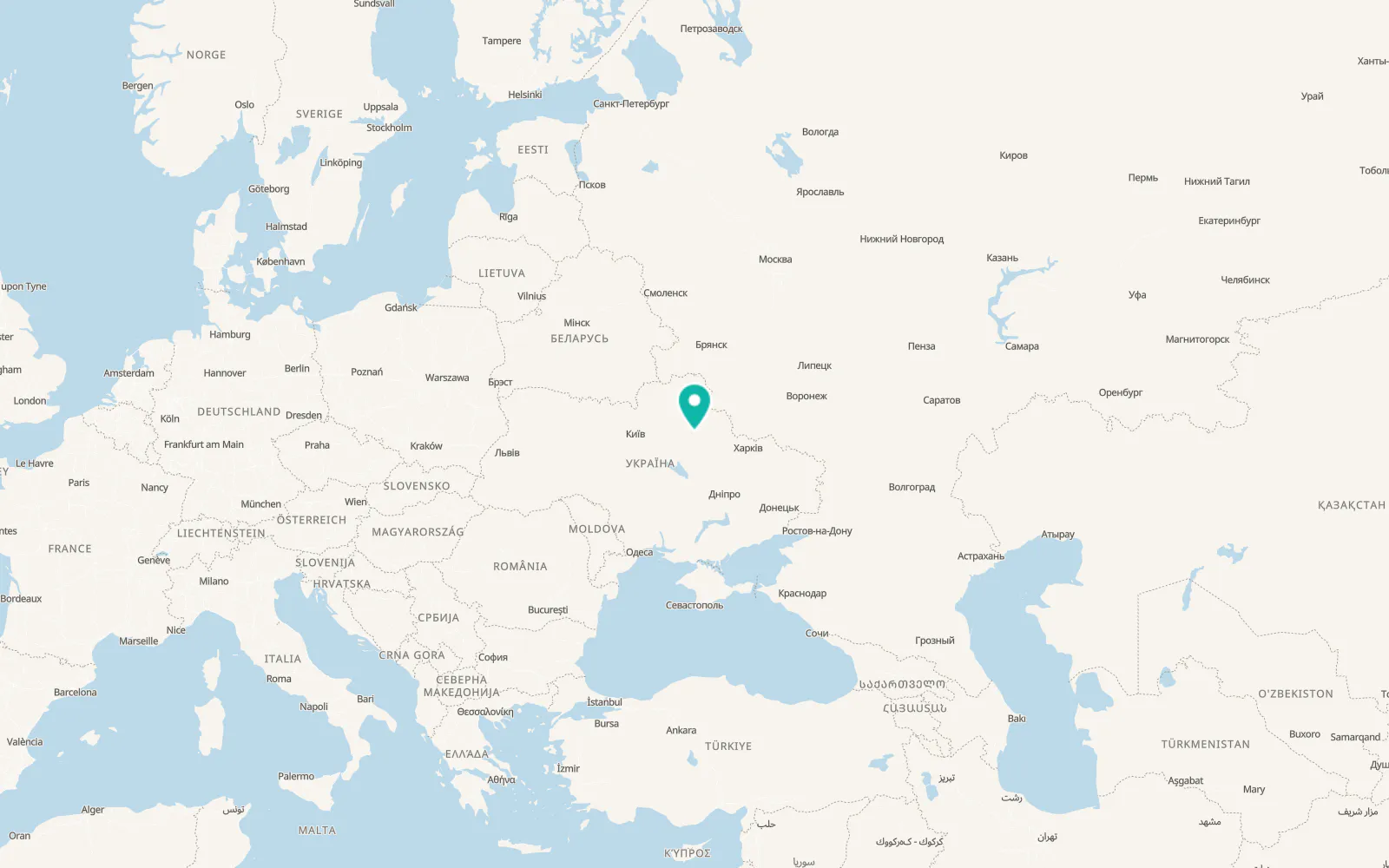 Map of Slobidka