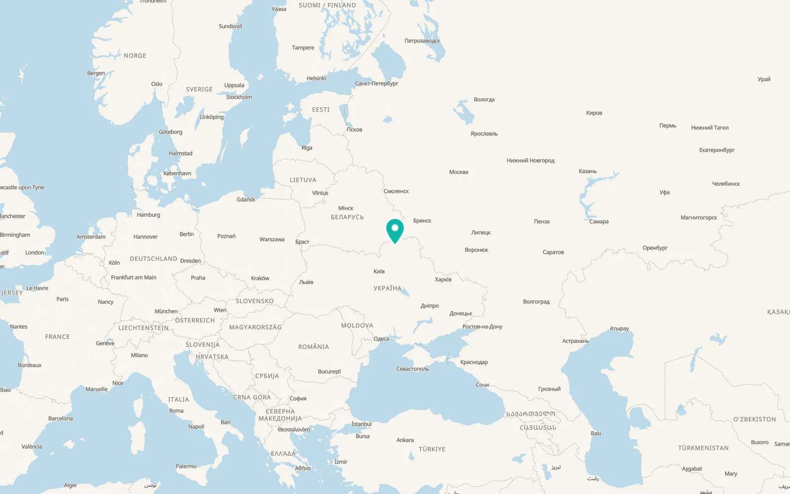 Map of Snovsk