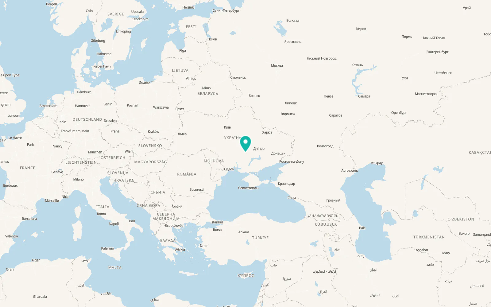 Map of Sofiyivka