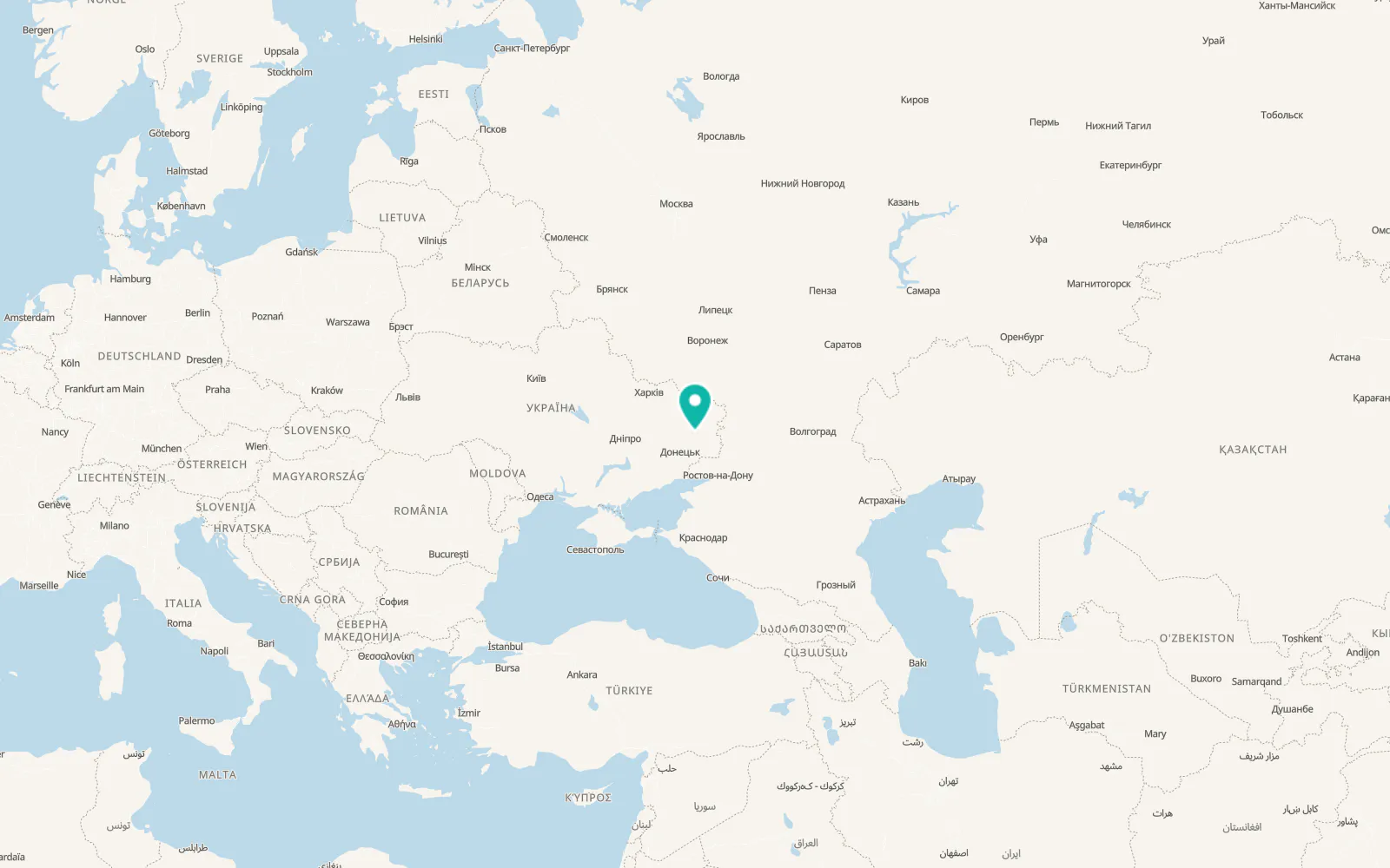 Map of Sokolohirsk
