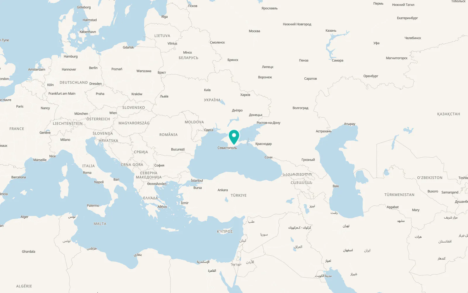 Map of Solnechnogorskoye