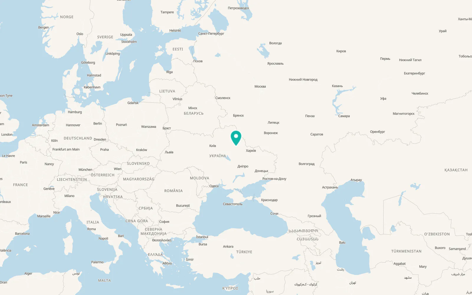 Map of Sosnivka
