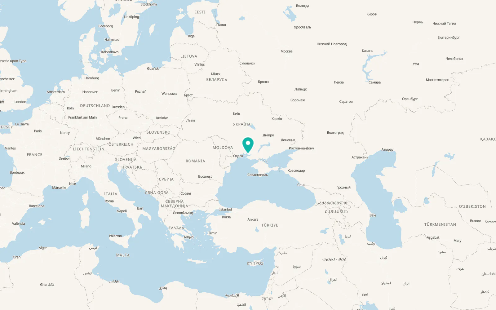 Map of Stanislav