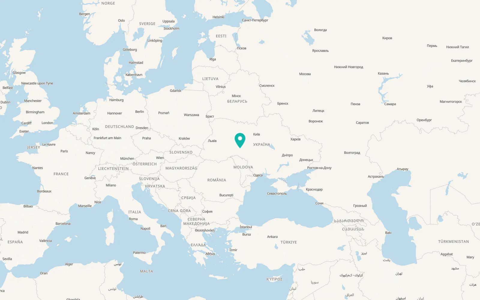 Map of Stanislavchyk