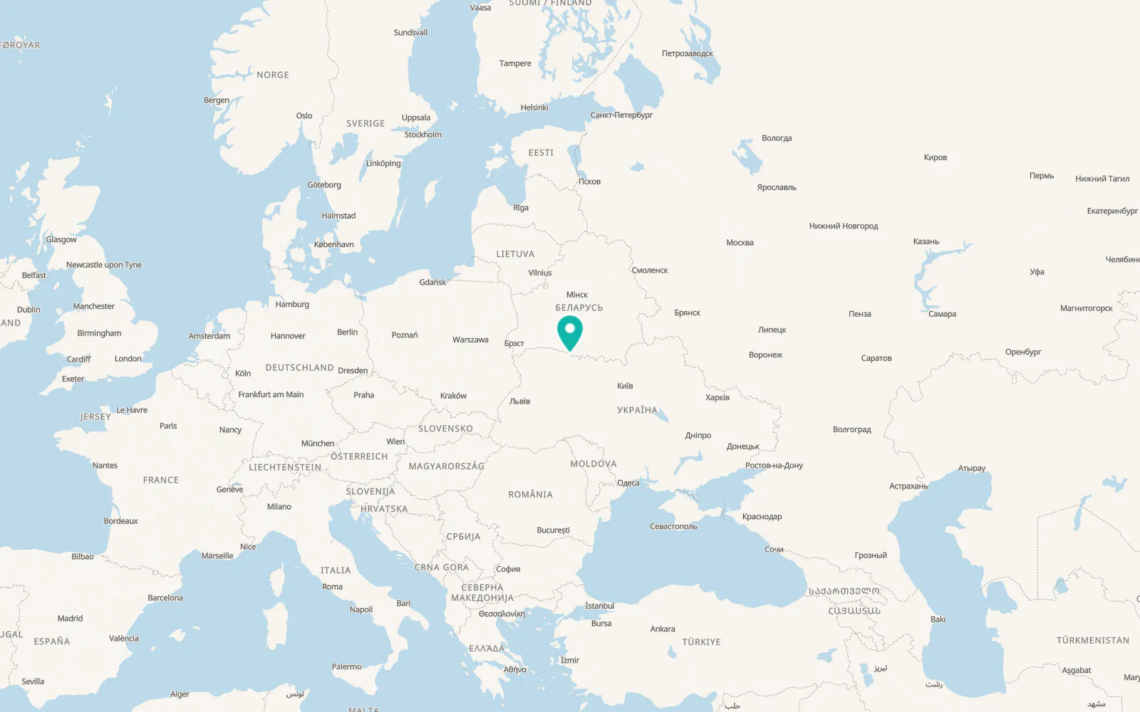 Map of Stare Selo