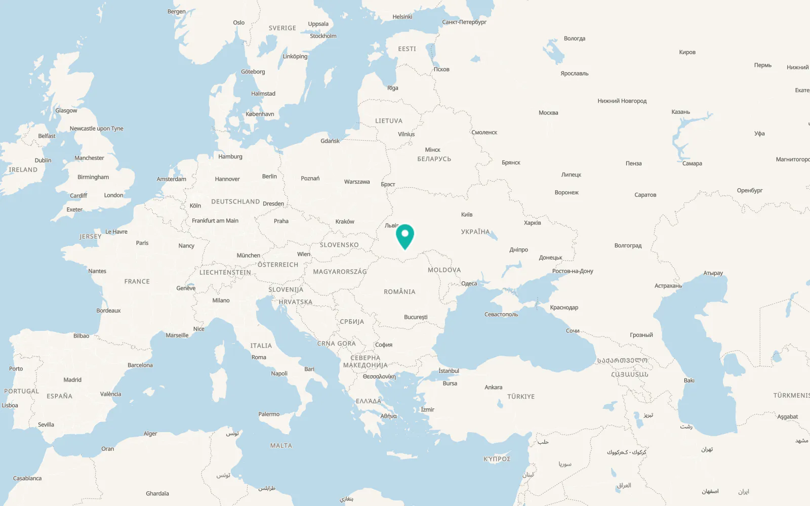 Map of Stari Kuty