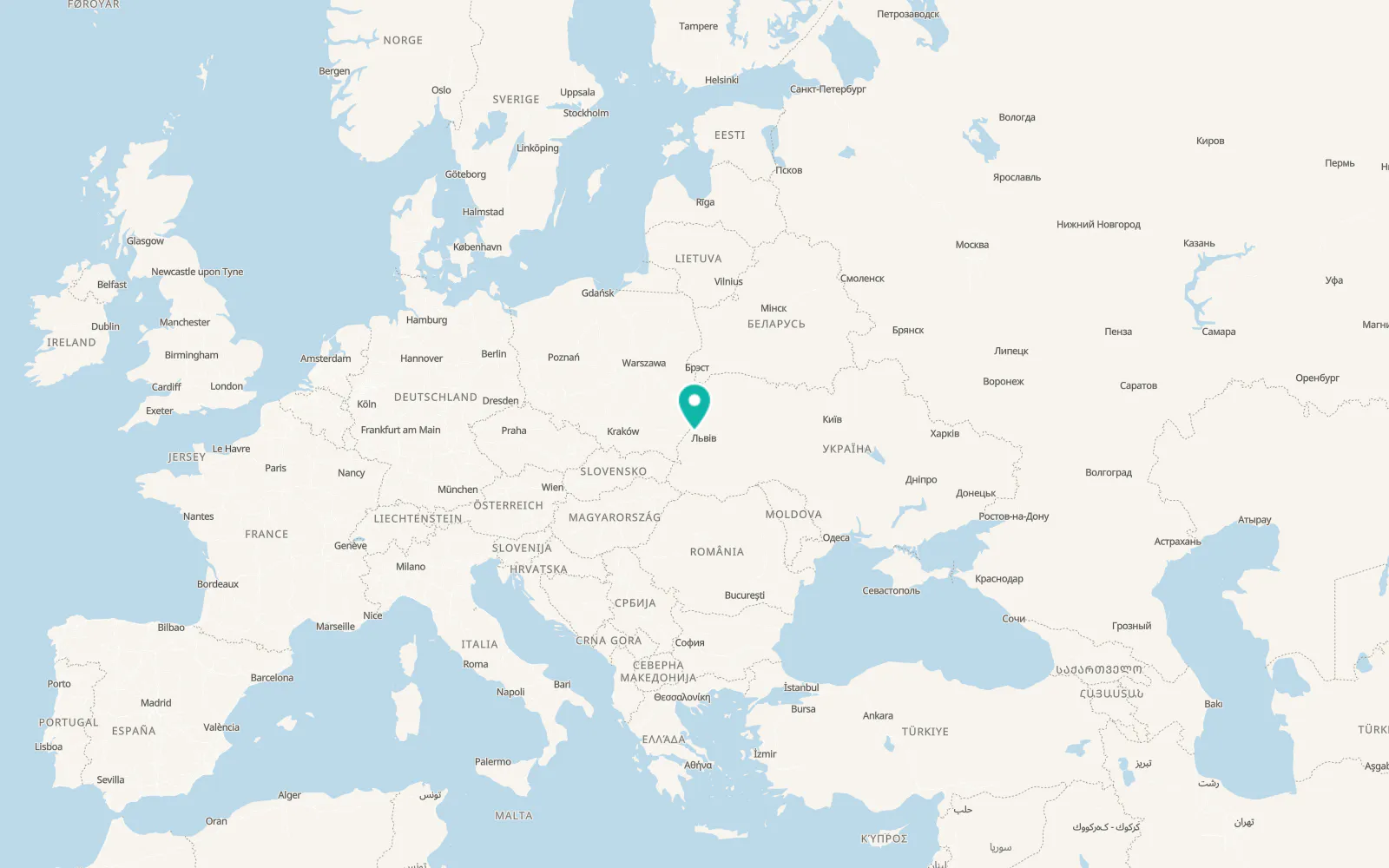 Map of Starychi