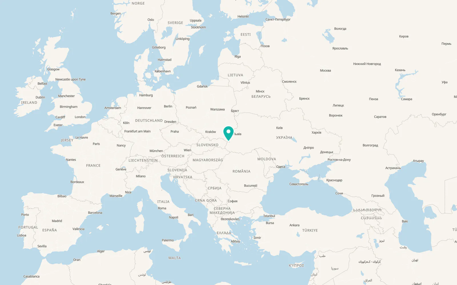 Map of Stavne
