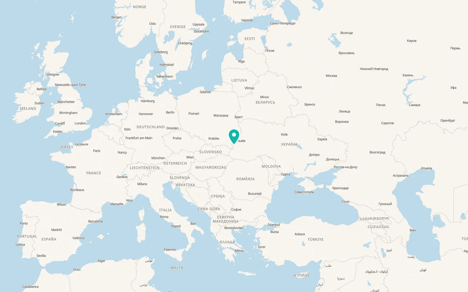 Map of Strilky