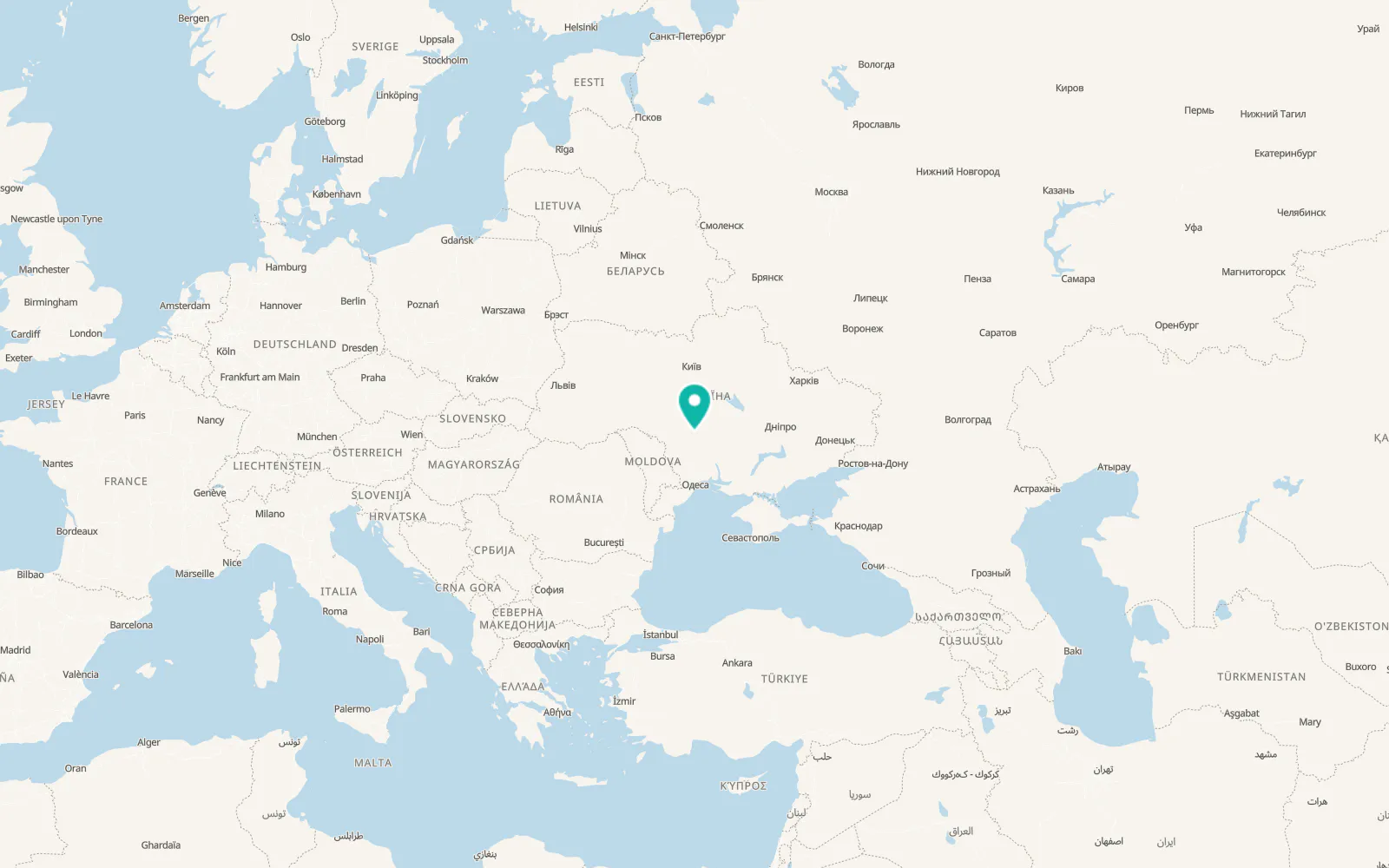 Map of Sukhyi Tashlyk