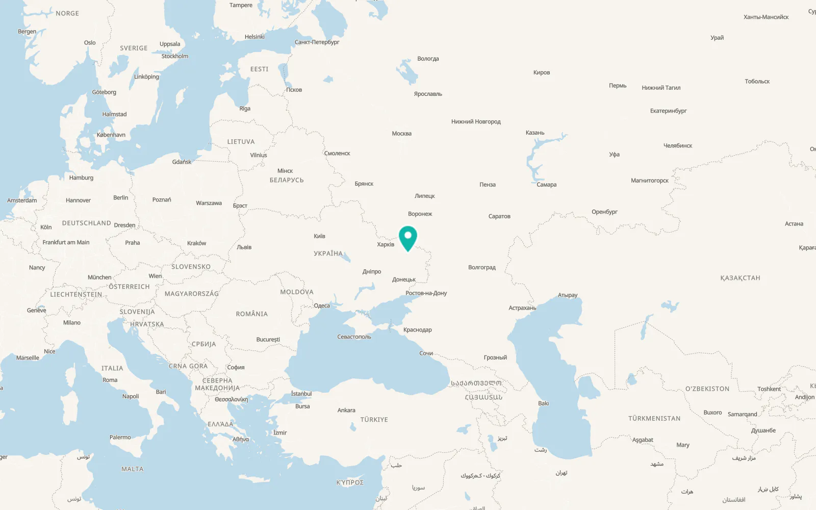 Map of Svatove