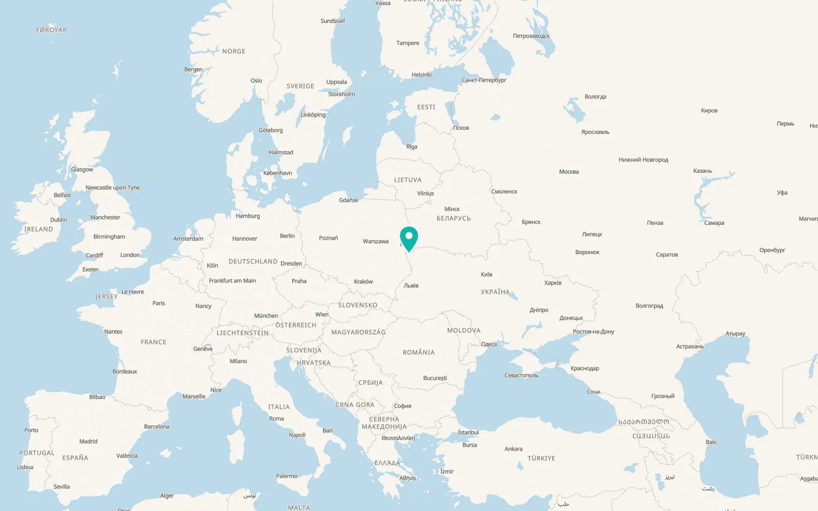 Map of Svitiaz