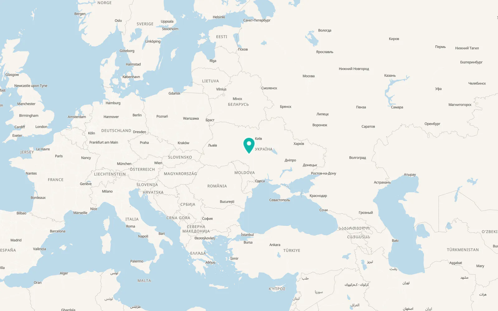 Map of Sytkivtsi