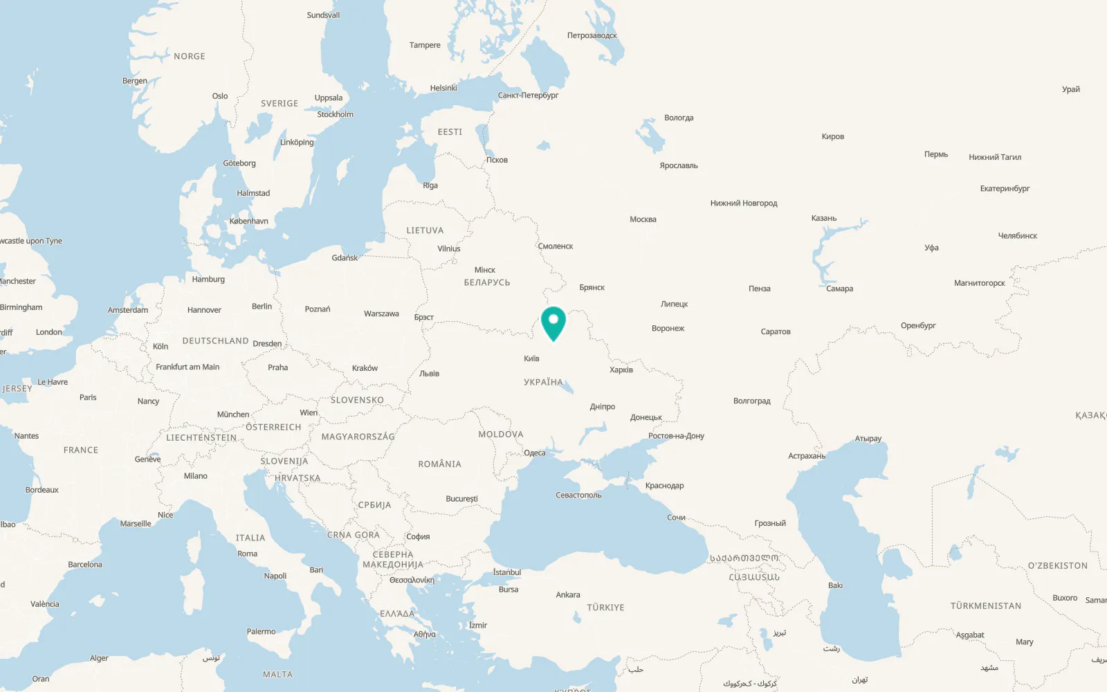 Map of Talalaivka