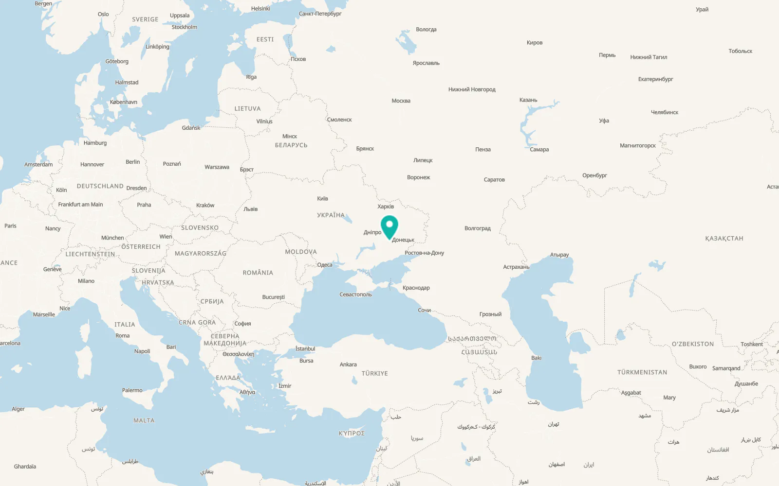 Map of Temyrivka