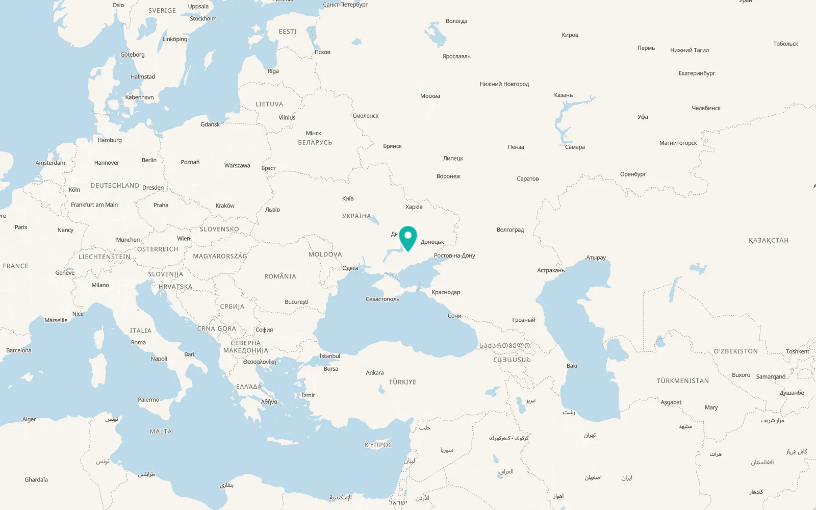 Map of Tokmak