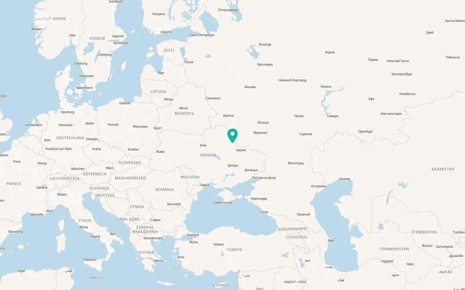 Map of Trostyanets