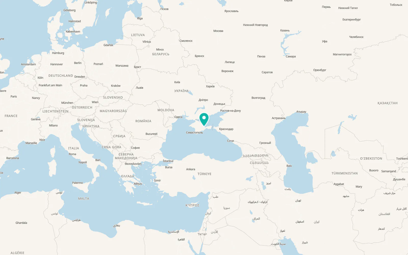 Map of Trudolyubovka