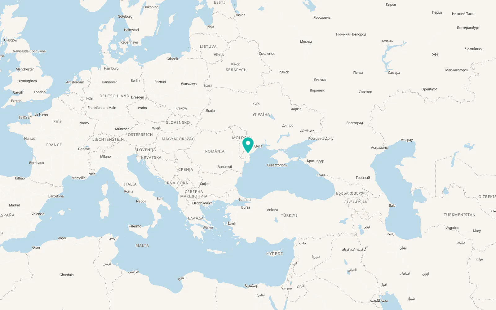 Map of Trudove