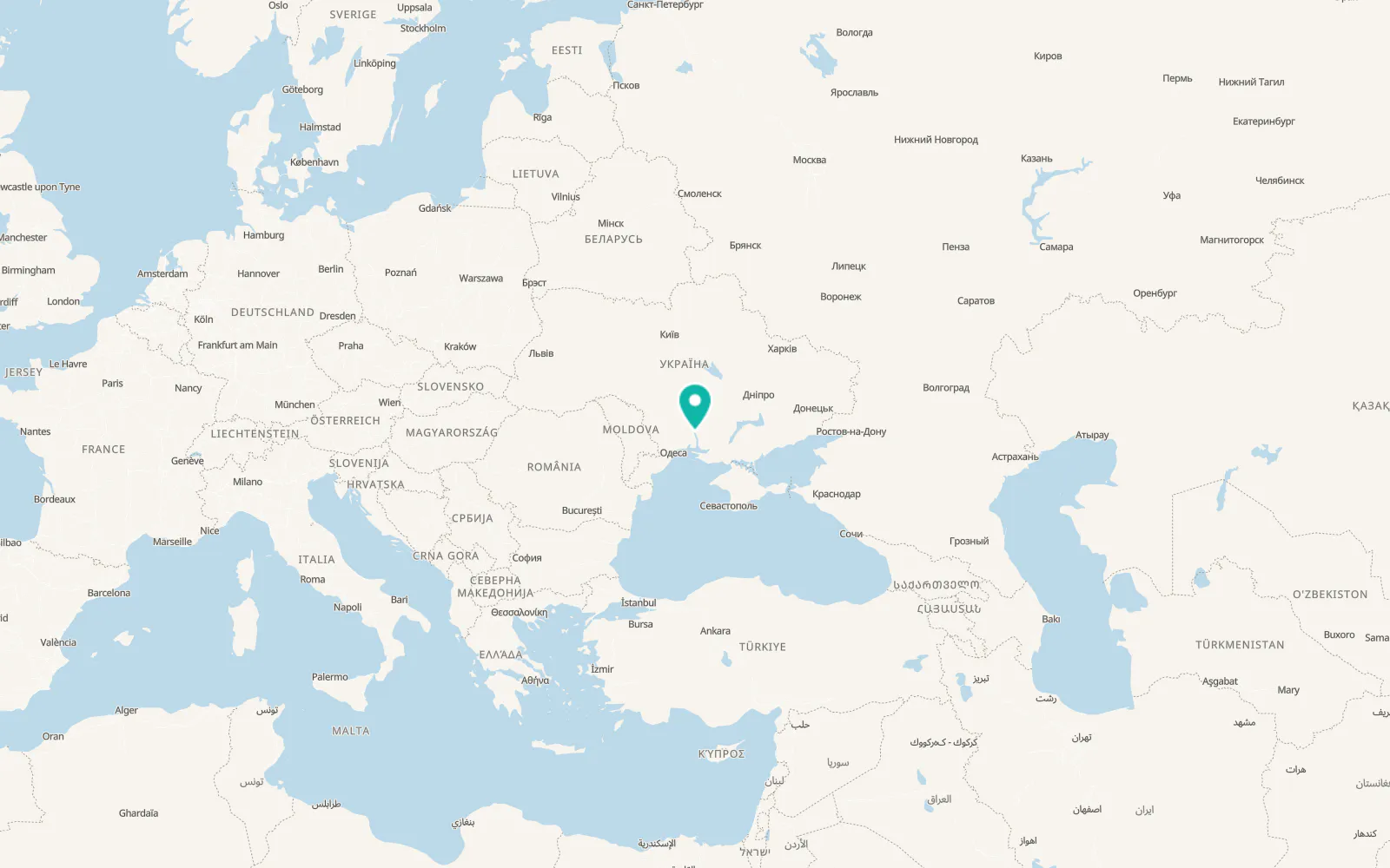 Map of Trykhaty