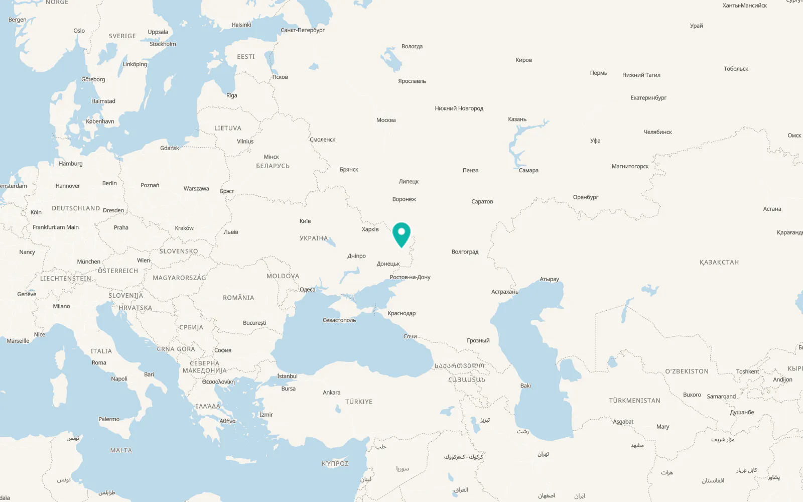 Map of Tryokhizbenka