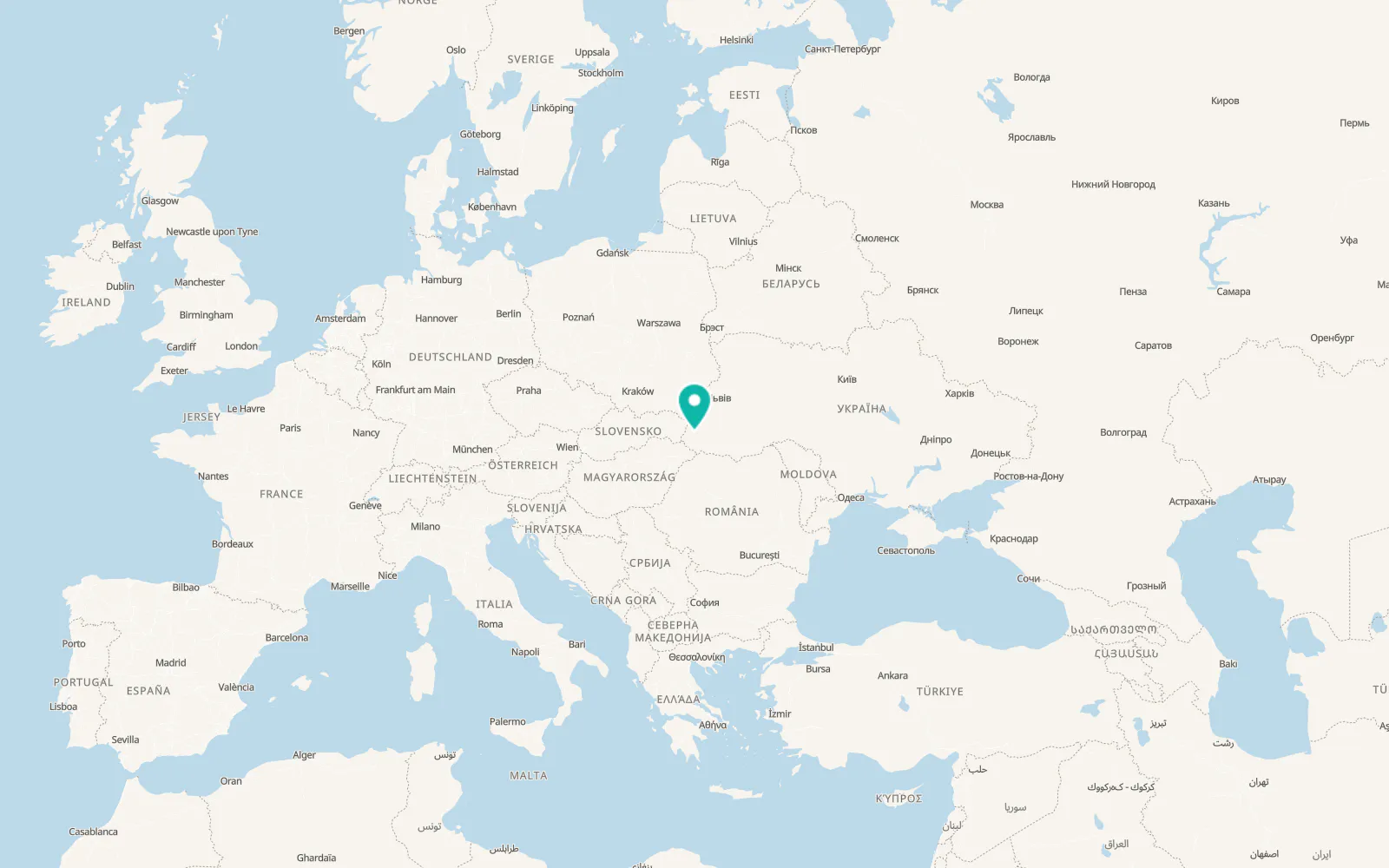 Map of Turia-Bystra