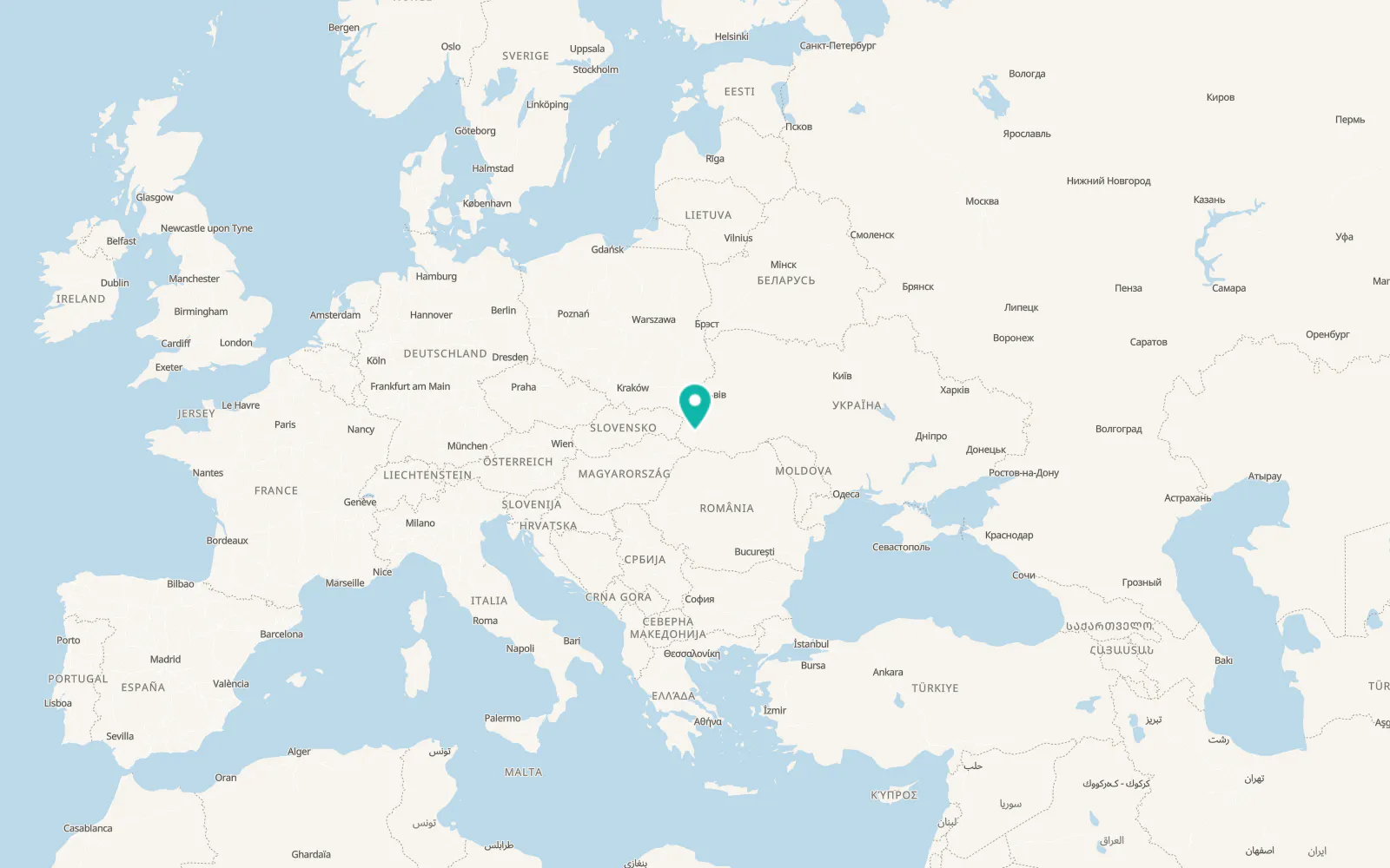 Map of Tybava