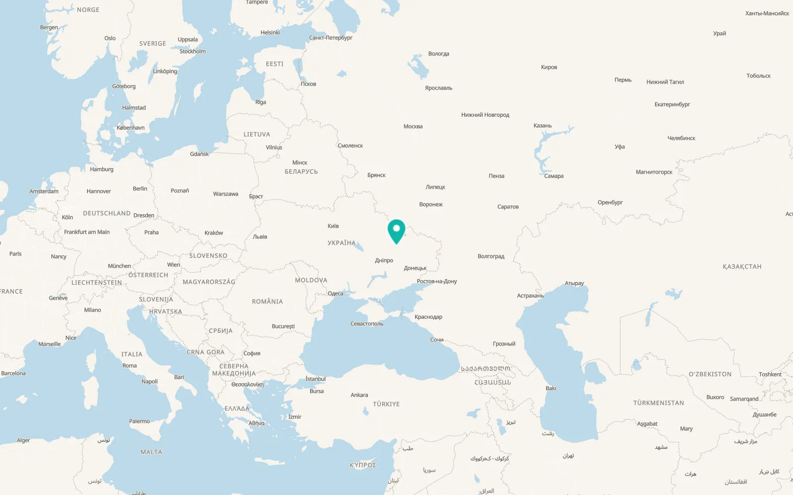Map of Tymchenky