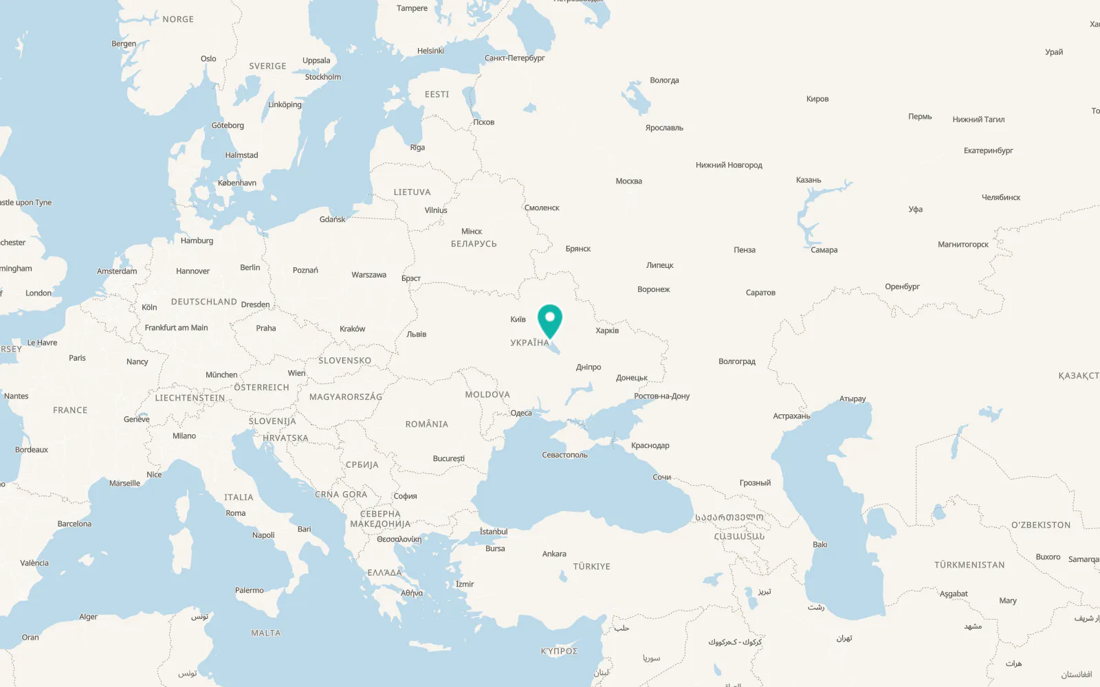 Map of Tymchenky