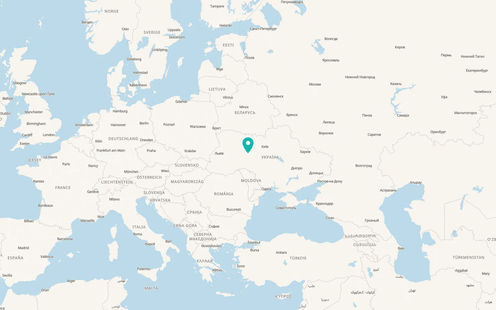 Map of Ulaniv