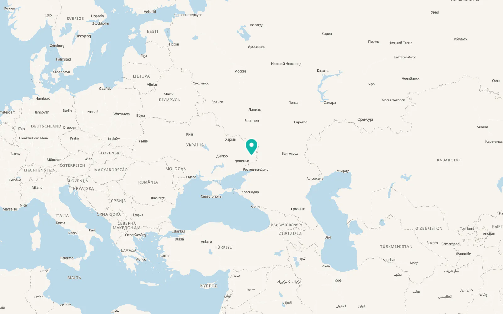 Map of Uspenka