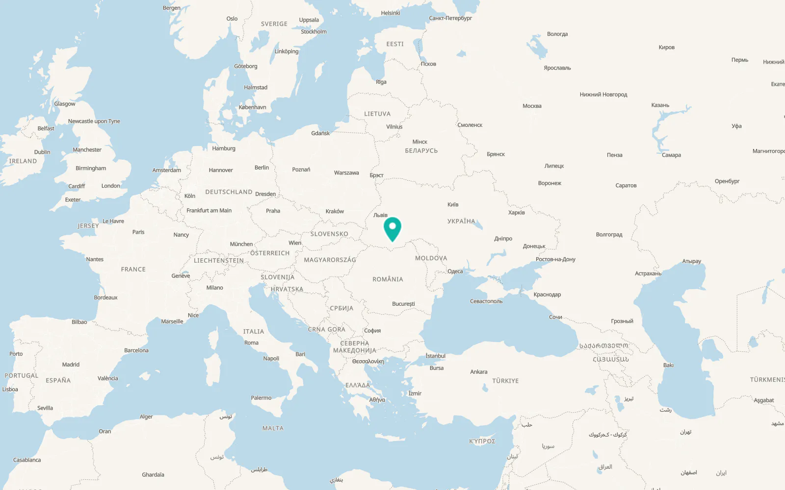 Map of Ust-Putila