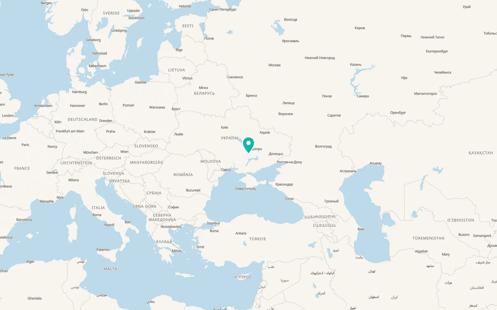 Map of Vakulove