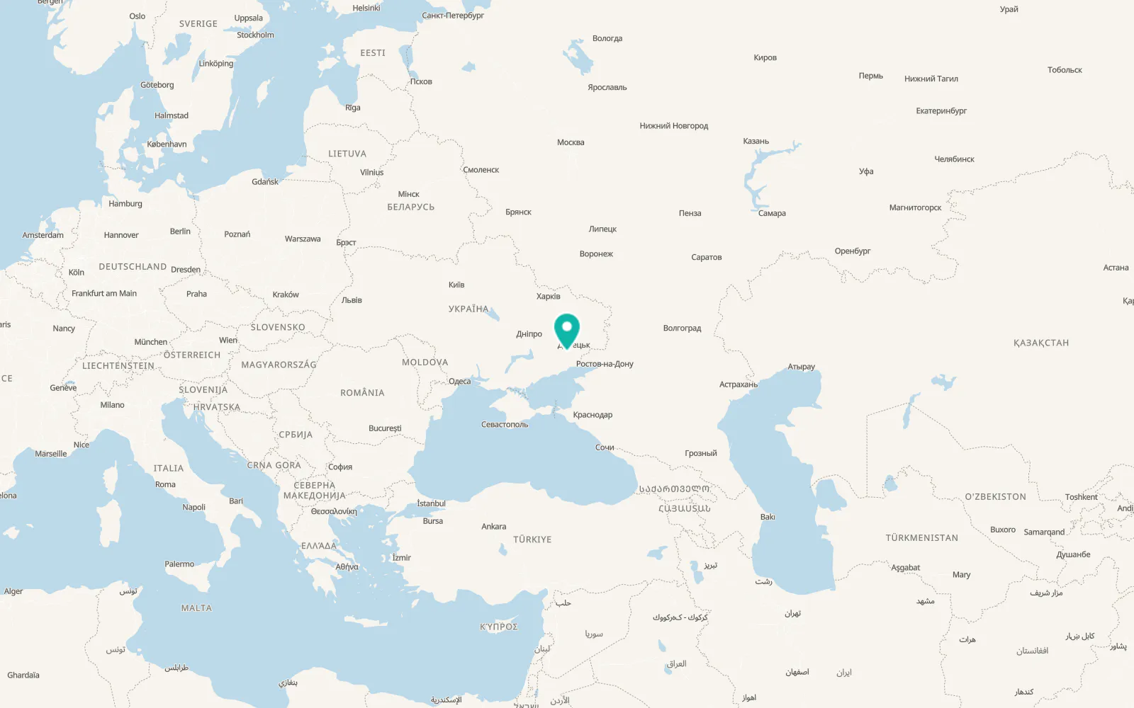 Map of Valeryanivka