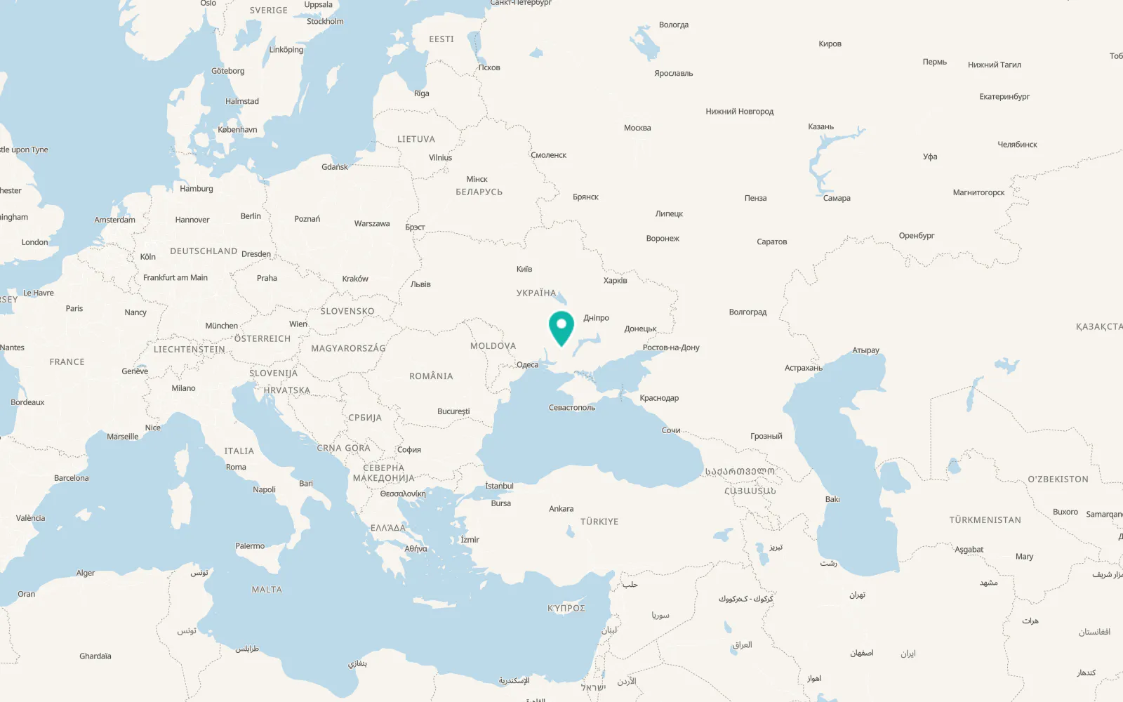 Map of Vasylivka