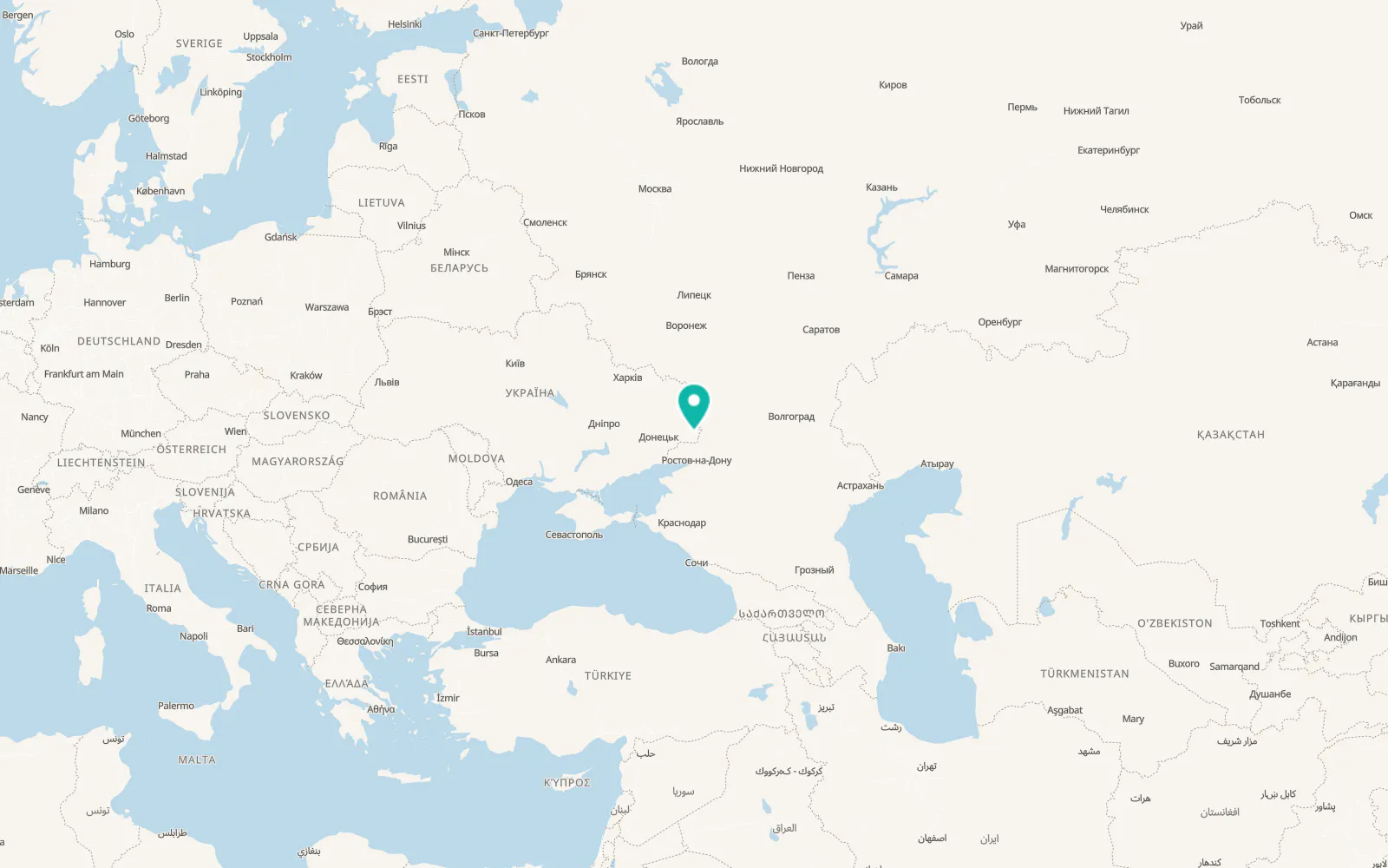 Map of Vedmezhe