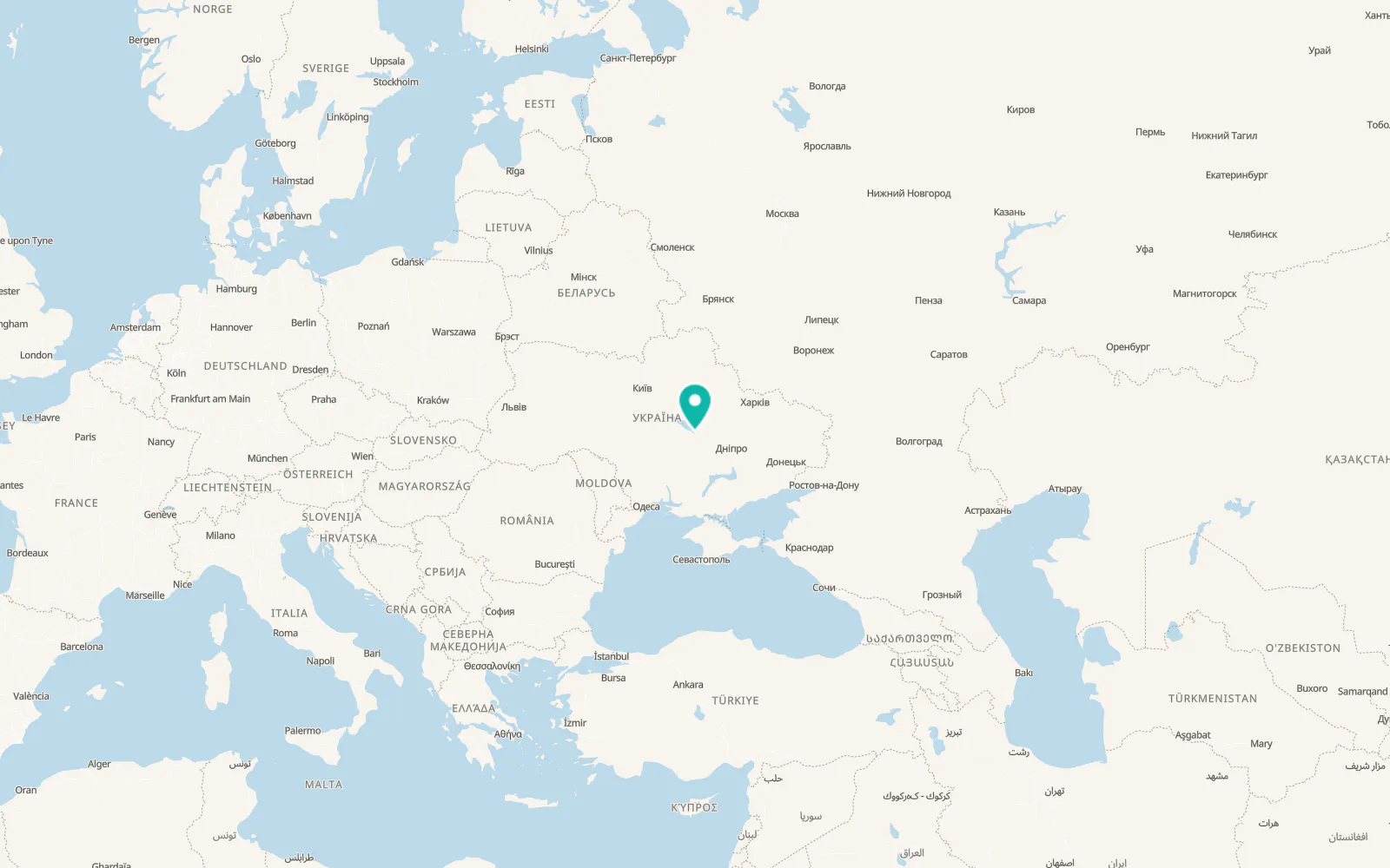 Map of Velyka Skelova