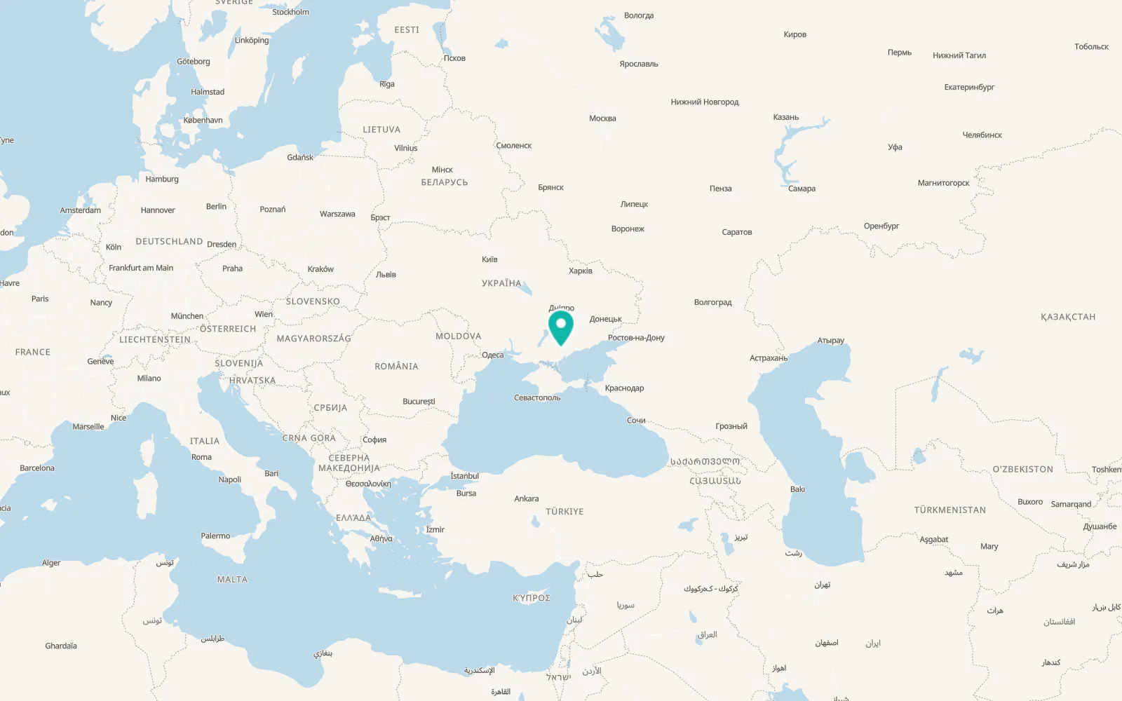 Map of Velyka Ternivka