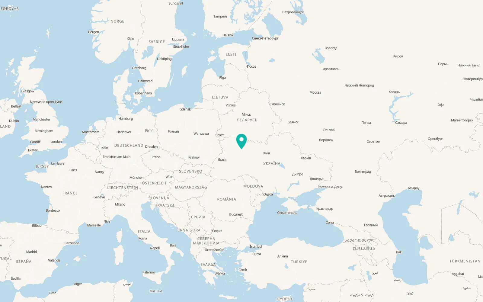 Map of Velyki Mezhyrichi