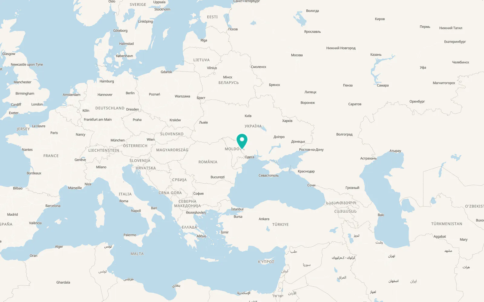 Map of Velykokomarivka