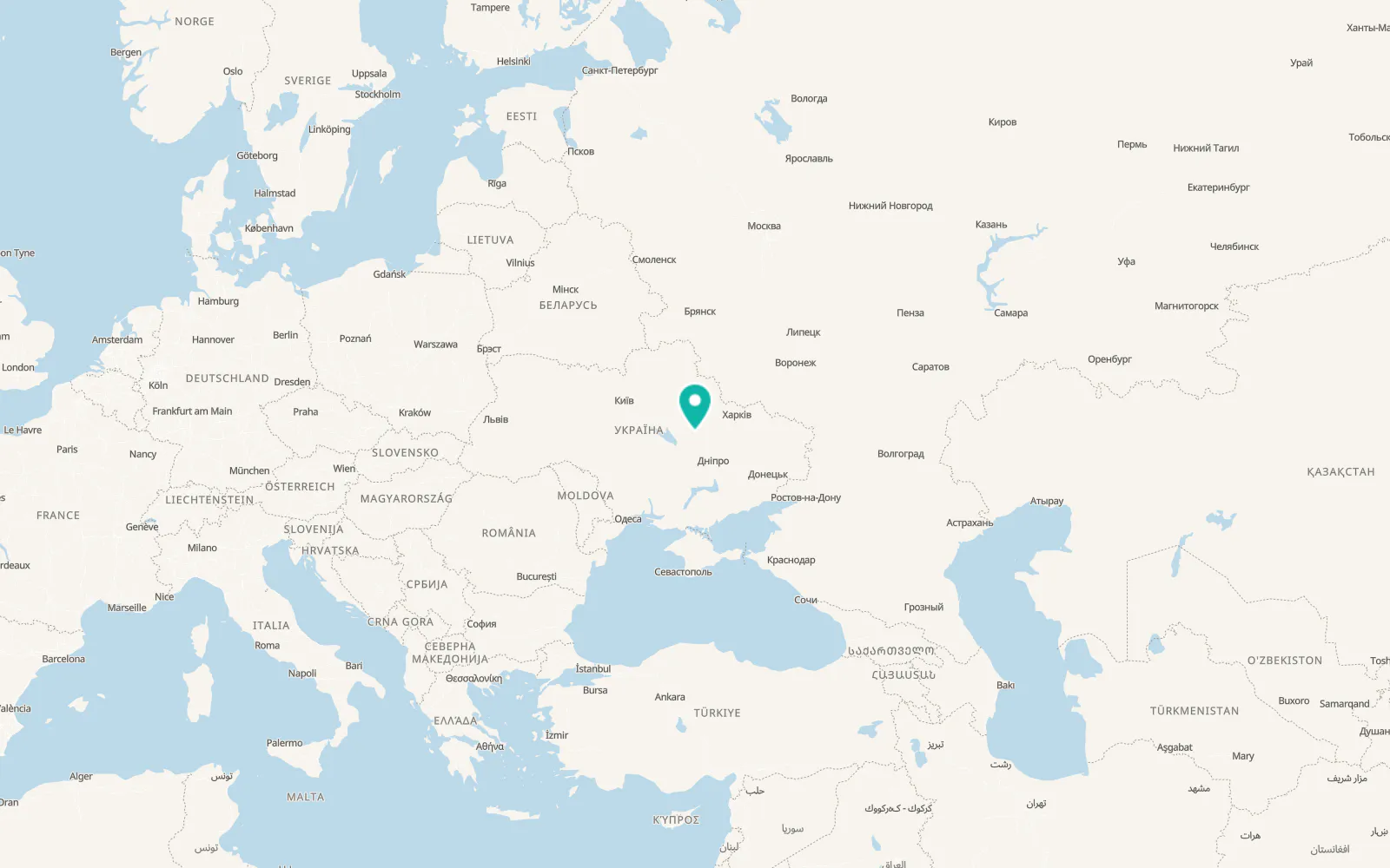 Map of Velykyi Kobeliachok