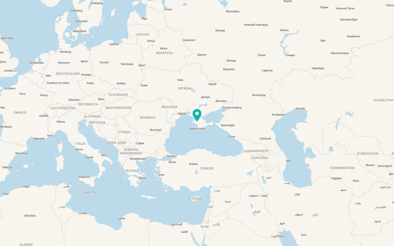 Map of Veresayevo