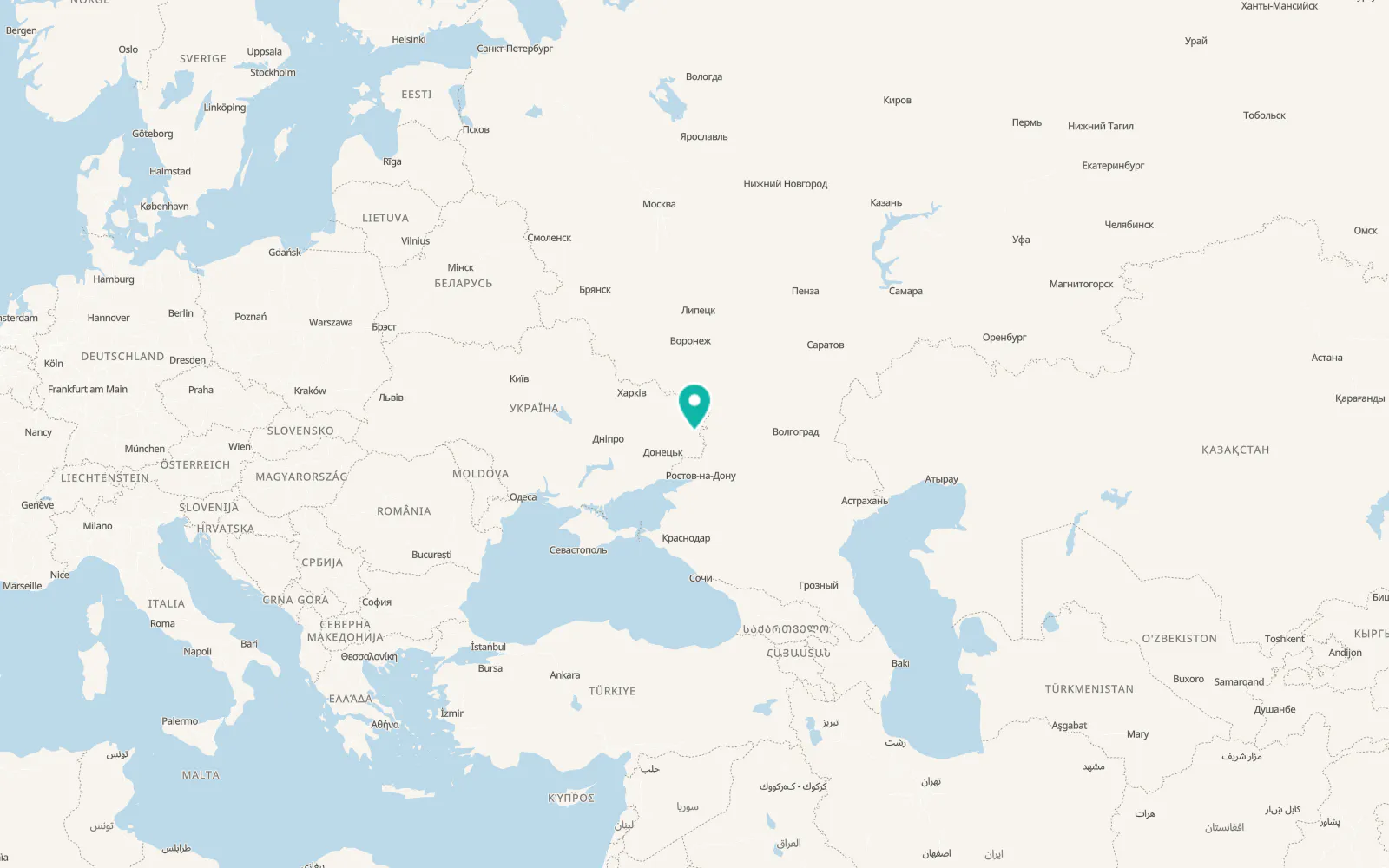 Map of Verhunskyi Rozyizd