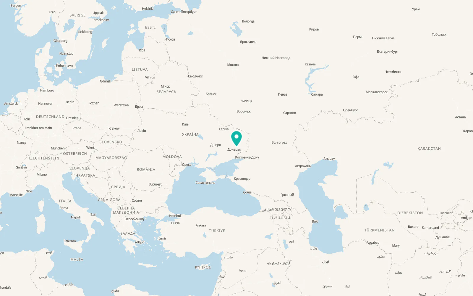 Map of Verkhnia Krynka