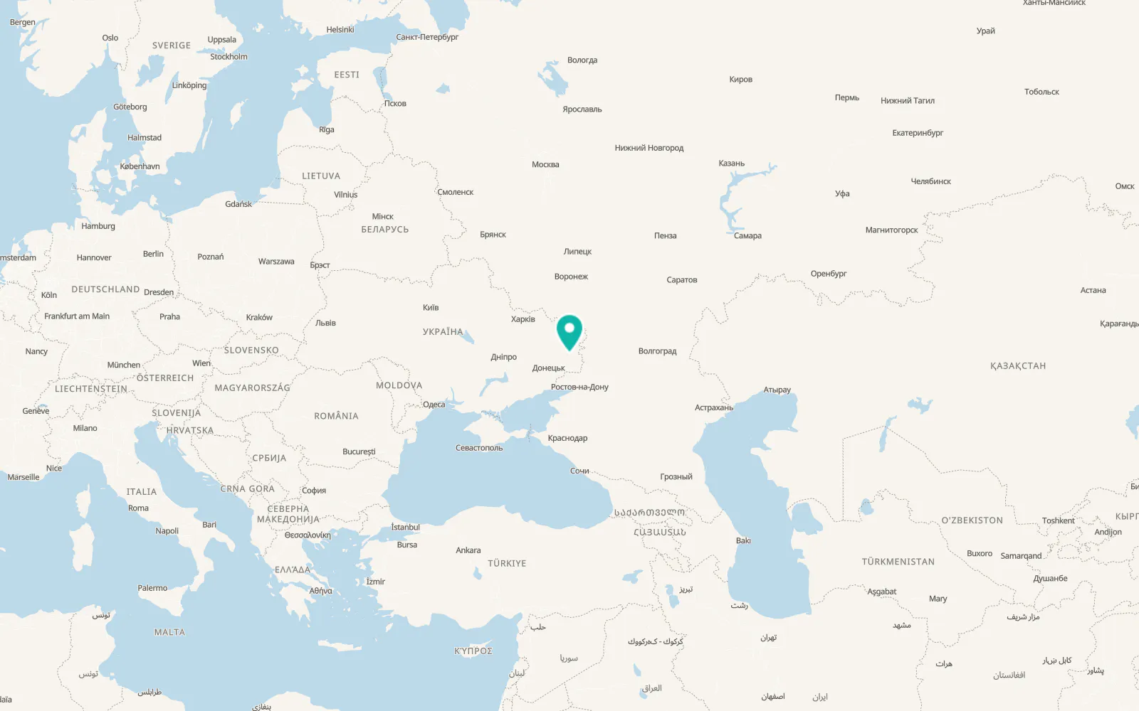 Map of Vesela Tarasivka
