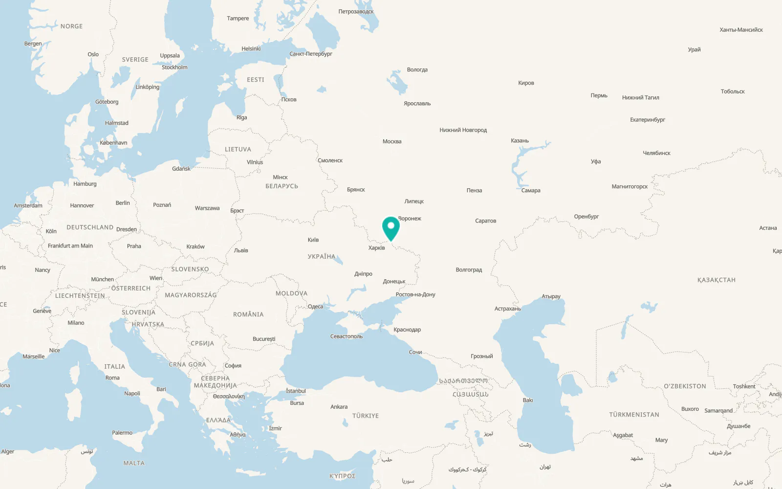 Map of Vilkhuvatka